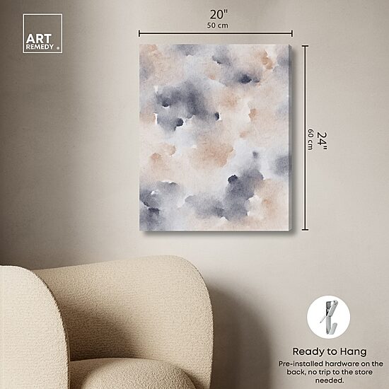 ART REMEDY® "Fluff And Cotton" Giclee Abstract Canvas Art