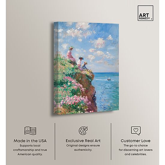 ART REMEDY® "By The Seaside" Giclee Nautical And Coastal Canvas Art