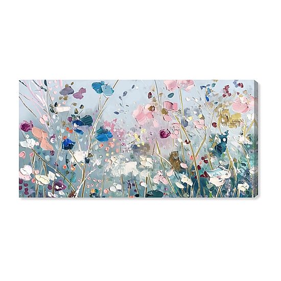 ART REMEDY® "Blue Forest Ii" Giclee Floral And Botanical Canvas Art
