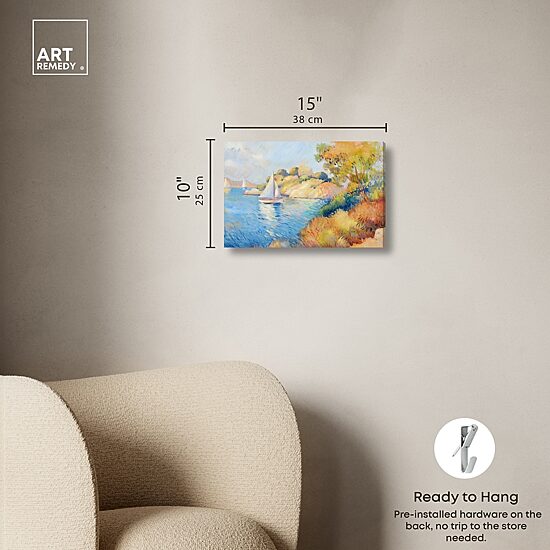 ART REMEDY® "Sail Off In The Morning" Giclee Transportation Canvas Art