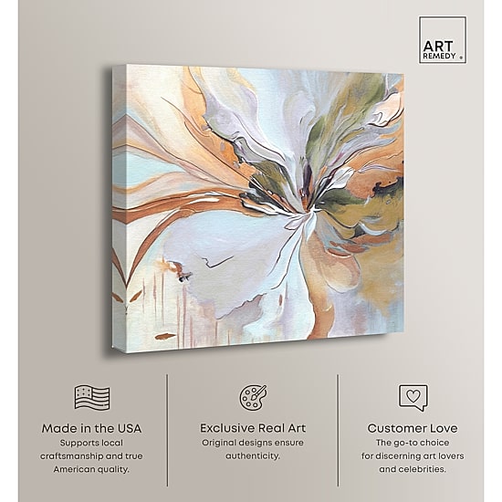 ART REMEDY® "Golden Aesthetic" Giclee Abstract Canvas Art