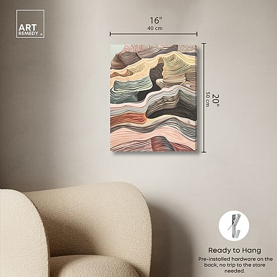 ART REMEDY® "Coyote Tan" Giclee Abstract Canvas Art