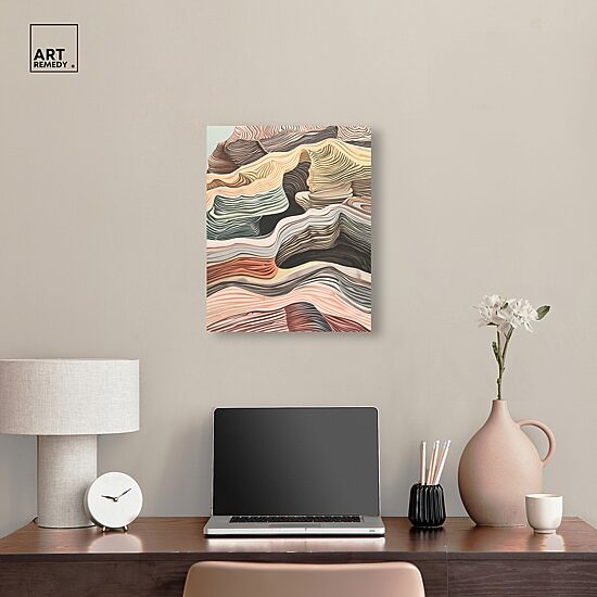 ART REMEDY® "Coyote Tan" Giclee Abstract Canvas Art