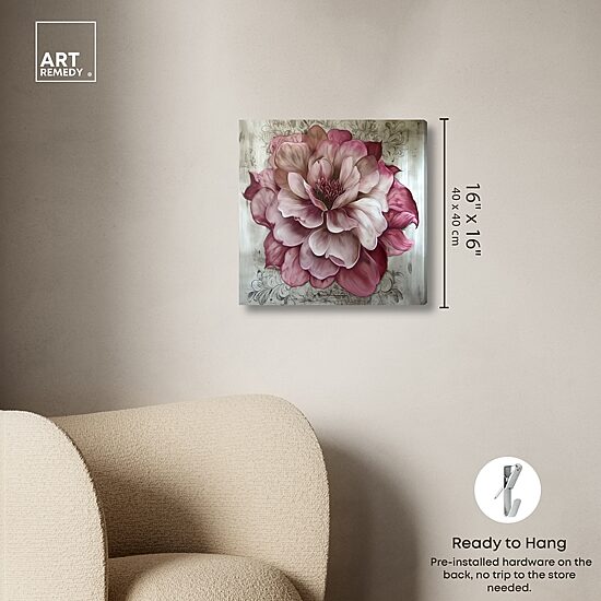 ART REMEDY® "Darla" Giclee Floral And Botanical Canvas Art