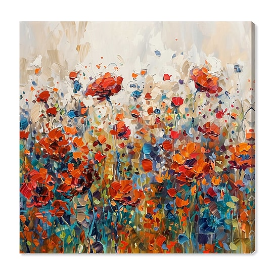 ART REMEDY® "Beautiful Garden Bloom" Giclee Floral And Botanical Canvas Art