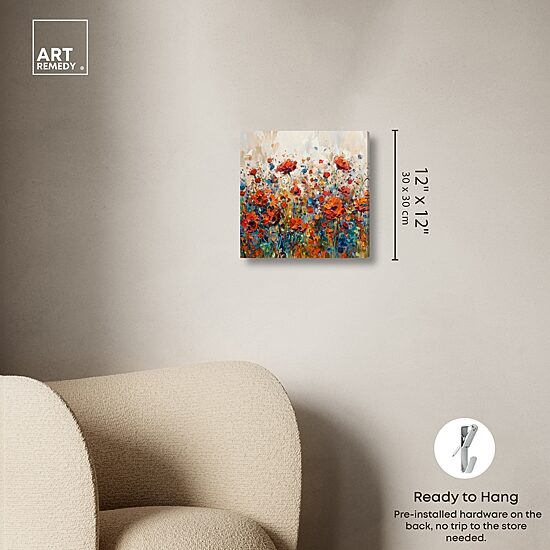 ART REMEDY® "Beautiful Garden Bloom" Giclee Floral And Botanical Canvas Art