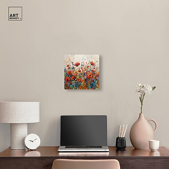 ART REMEDY® "Beautiful Garden Bloom" Giclee Floral And Botanical Canvas Art