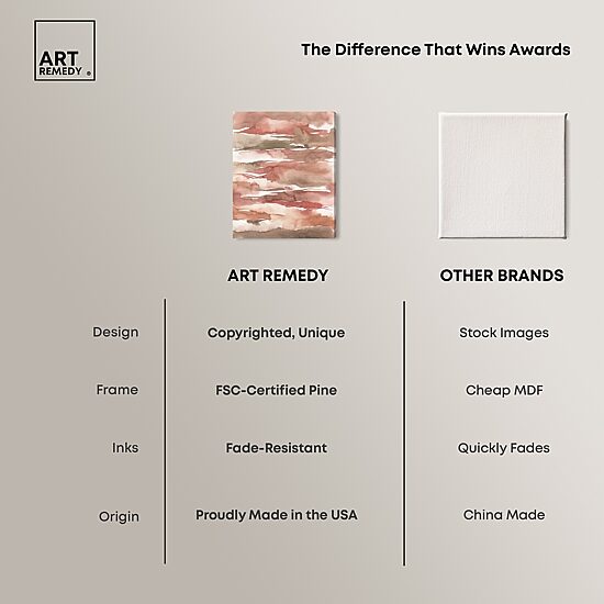 ART REMEDY® "Tone Tinted Powders" Giclee Abstract Canvas Art