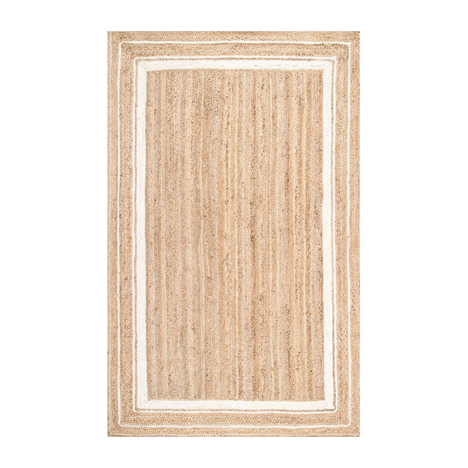 nuLoom Braided Rikki Border Jute Rug