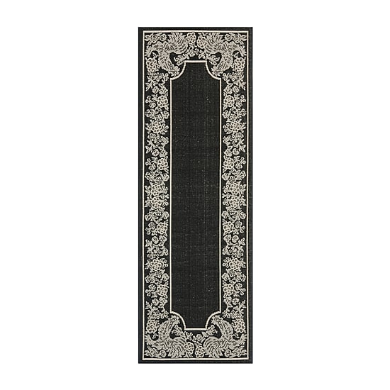 Safavieh Courtyard Collection Kestrel Oriental Indoor/Outdoor Runner Rug