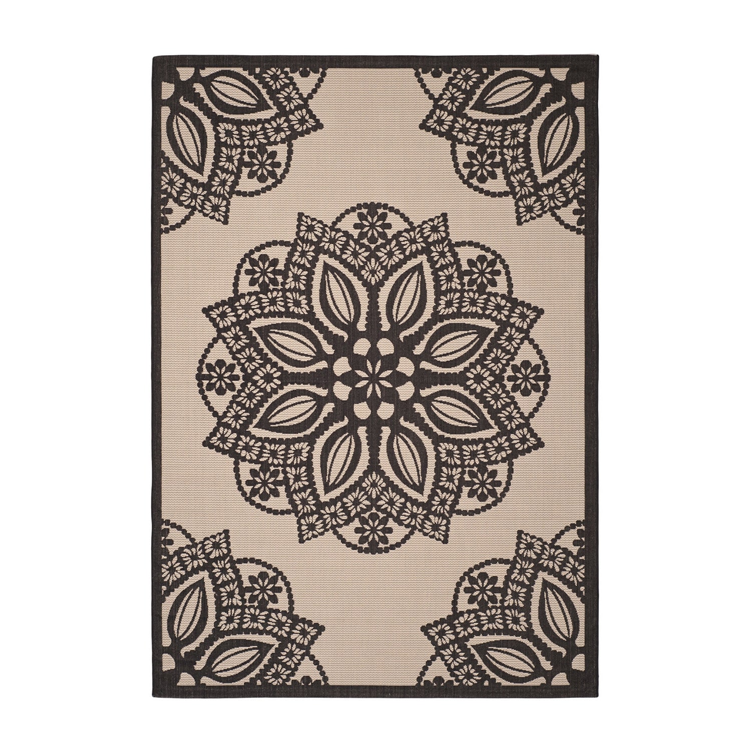 Safavieh Courtyard Collection Kimberly Oriental Indoor/Outdoor Area Rug