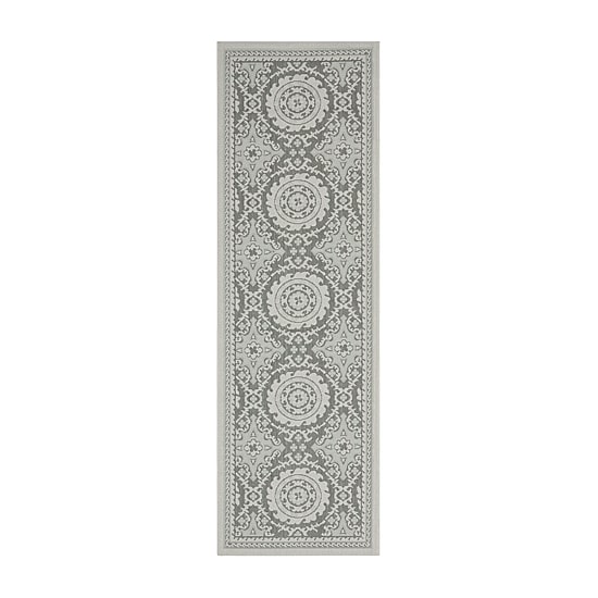 Safavieh Courtyard Collection Roza Geometric Indoor/Outdoor Runner Rug