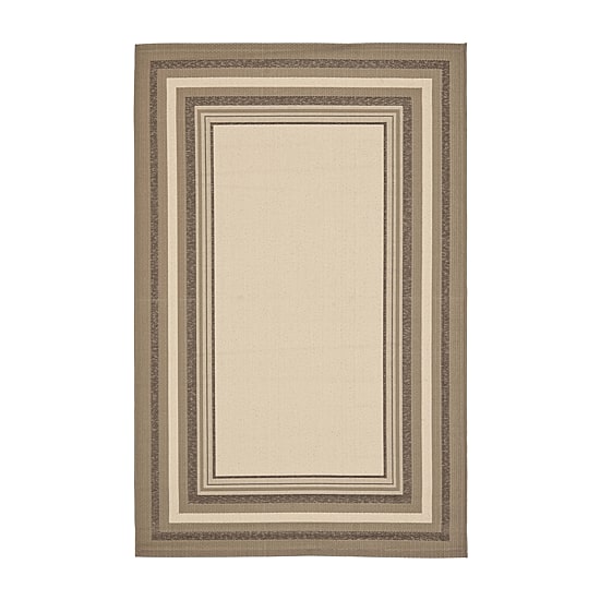 Safavieh Courtyard Collection Saxon Bordered Indoor/Outdoor Area Rug