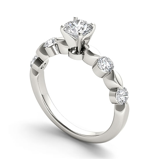 1 CT.T.W. Natural Round Diamond 14K Gold