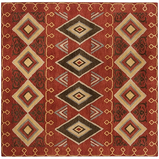Safavieh Heritage Collection Ruth Geometric Square Area Rug