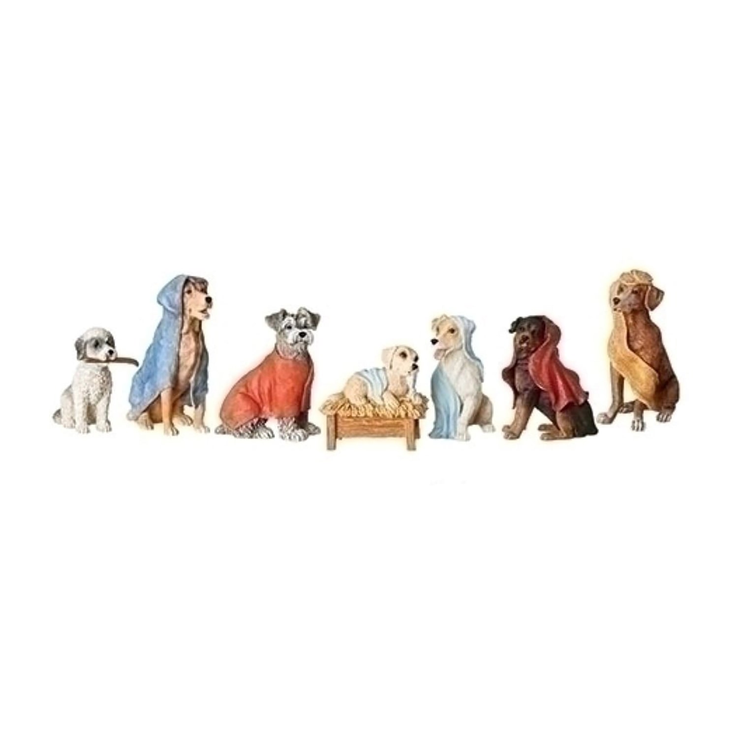 Roman Dog Nativity 7-pc. Christmas Nativity Figurine