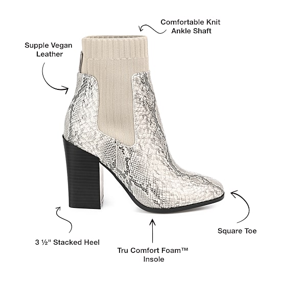 Journee Collection Womens Adalia Stacked Heel Booties