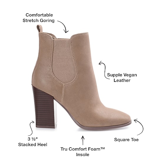 Journee Collection Womens Maxxie Stacked Heel Booties