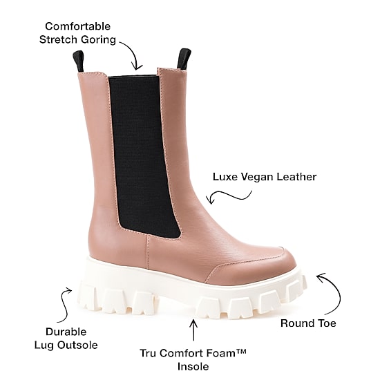 Journee Collection Womens Vista Block Heel Booties
