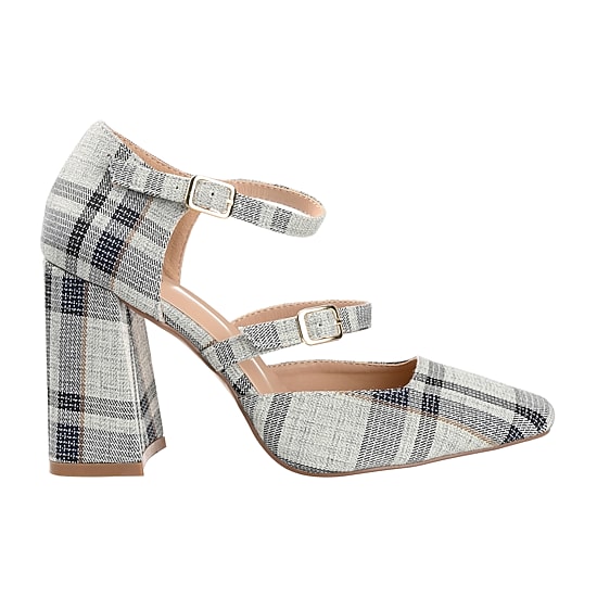 Journee Collection Isadorah-Wd Womens Square Closed Toe Block Heel Pumps