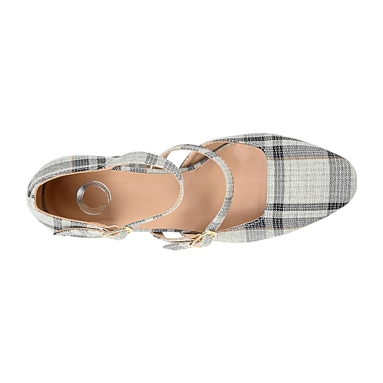 Journee Collection Isadorah-Wd Womens Square Closed Toe Block Heel Pumps