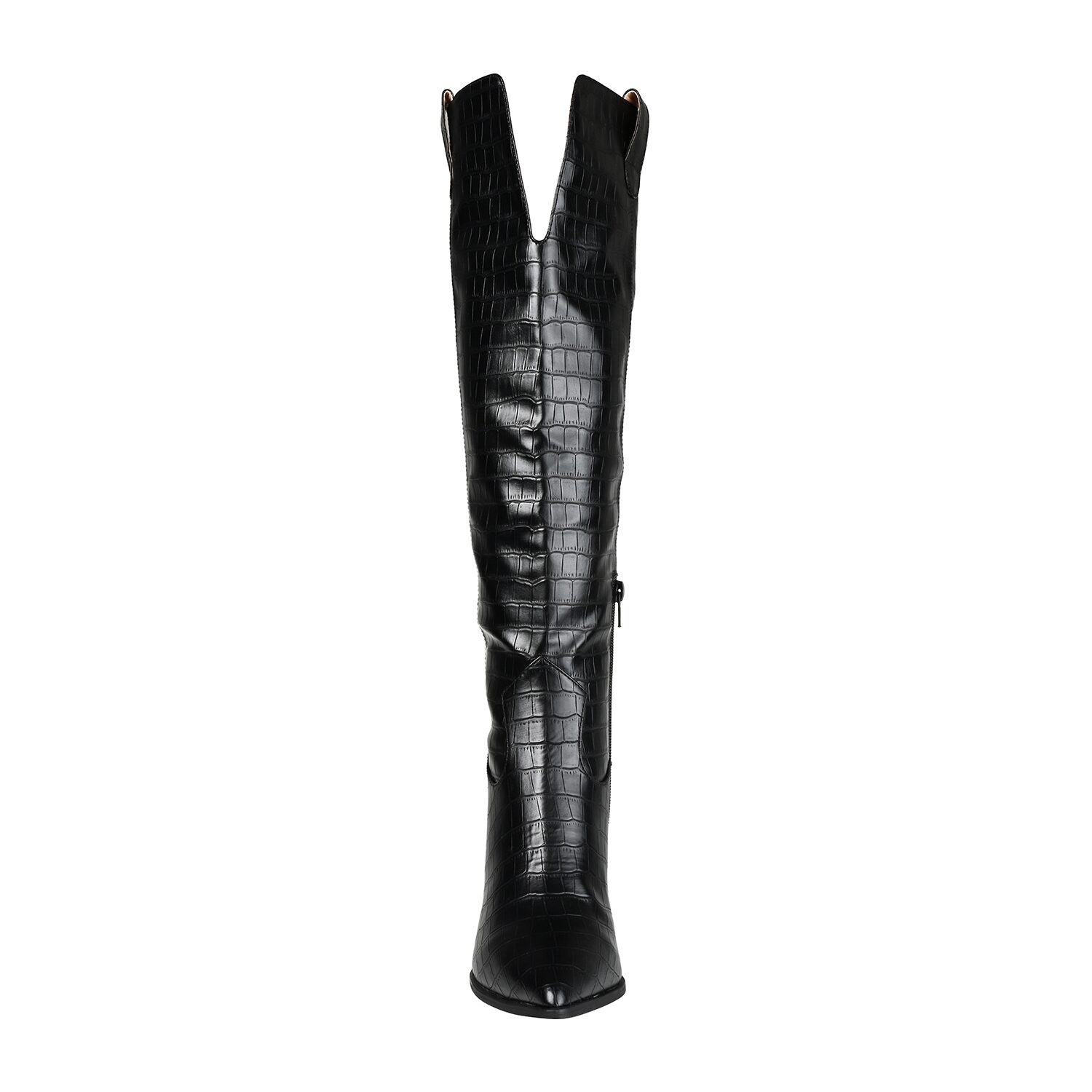 Journee Collection Womens Therese Stacked Heel Cowboy Boots