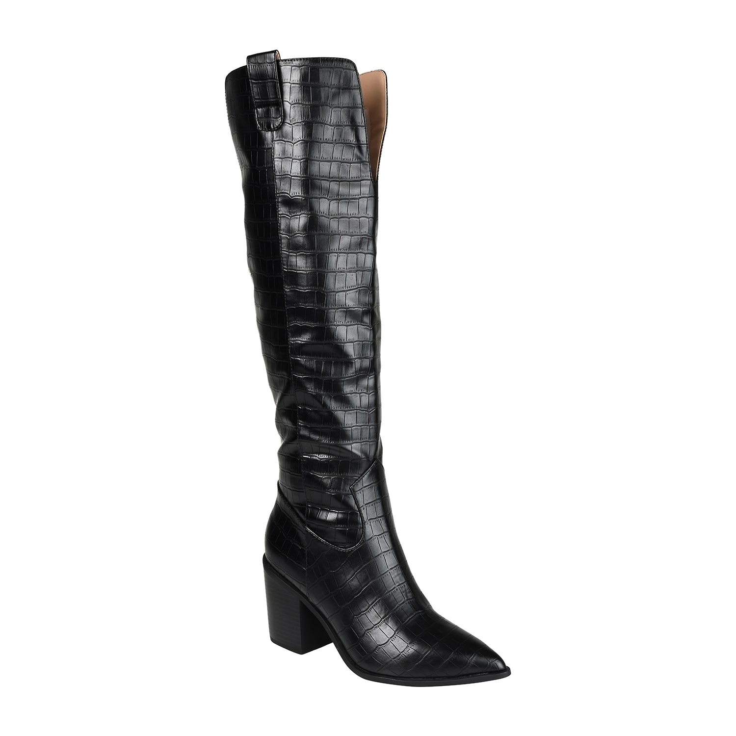 Journee Collection Womens Therese Stacked Heel Cowboy Boots