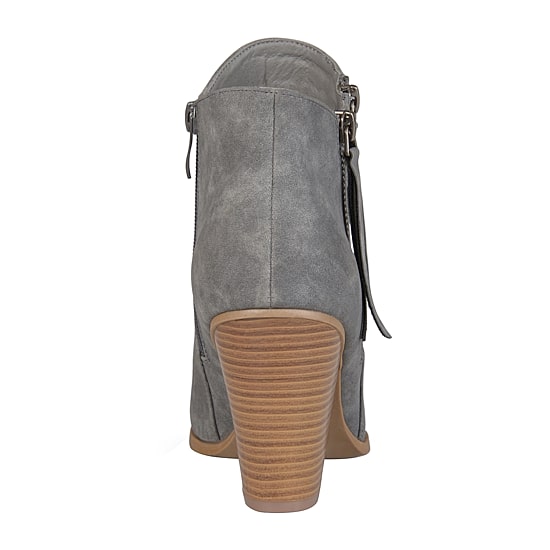 Journee Collection Womens Vally Stacked Heel Booties