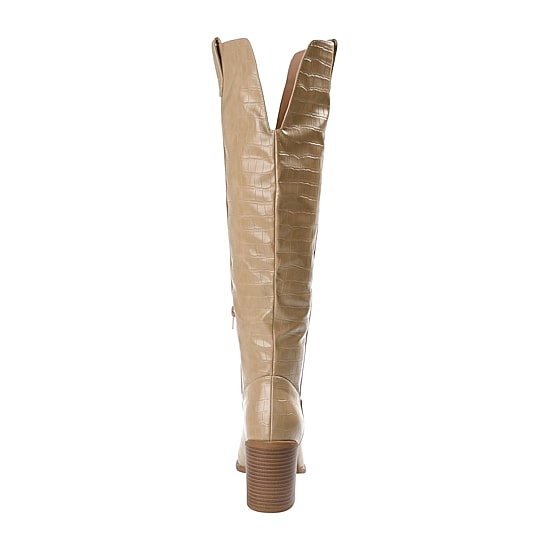 Journee Collection Womens Therese Stacked Heel Cowboy Boots