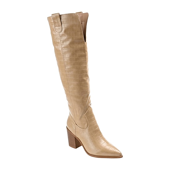 Journee Collection Womens Therese Stacked Heel Cowboy Boots