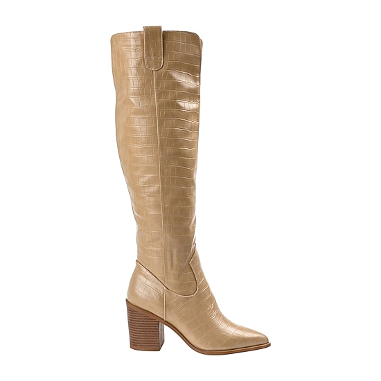 Journee Collection Womens Therese Stacked Heel Cowboy Boots