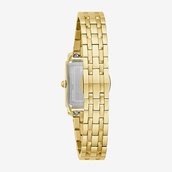 Bulova Sutton Womens Gold Tone Stainless Steel Bracelet Watch 97l177