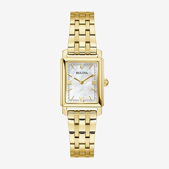 Bulova Sutton Womens Gold Tone Stainless Steel Bracelet Watch