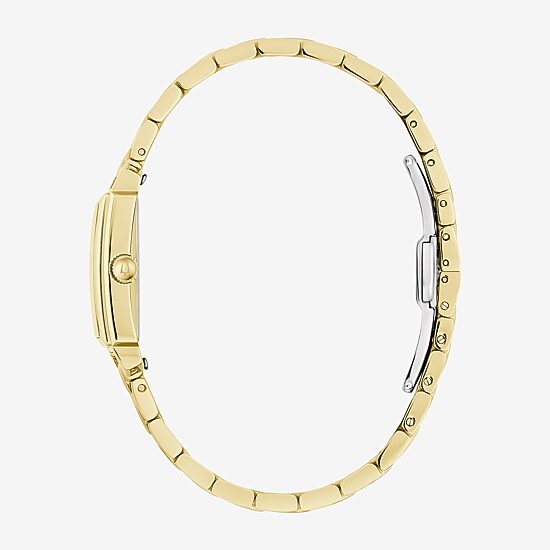 Bulova Sutton Womens Gold Tone Stainless Steel Bracelet Watch 97l177