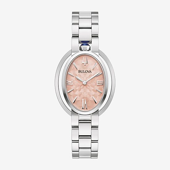 Bulova Womens Silver Tone Stainless Steel Bracelet Watch 96l331