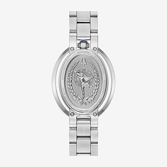 Bulova Womens Silver Tone Stainless Steel Bracelet Watch 96l331
