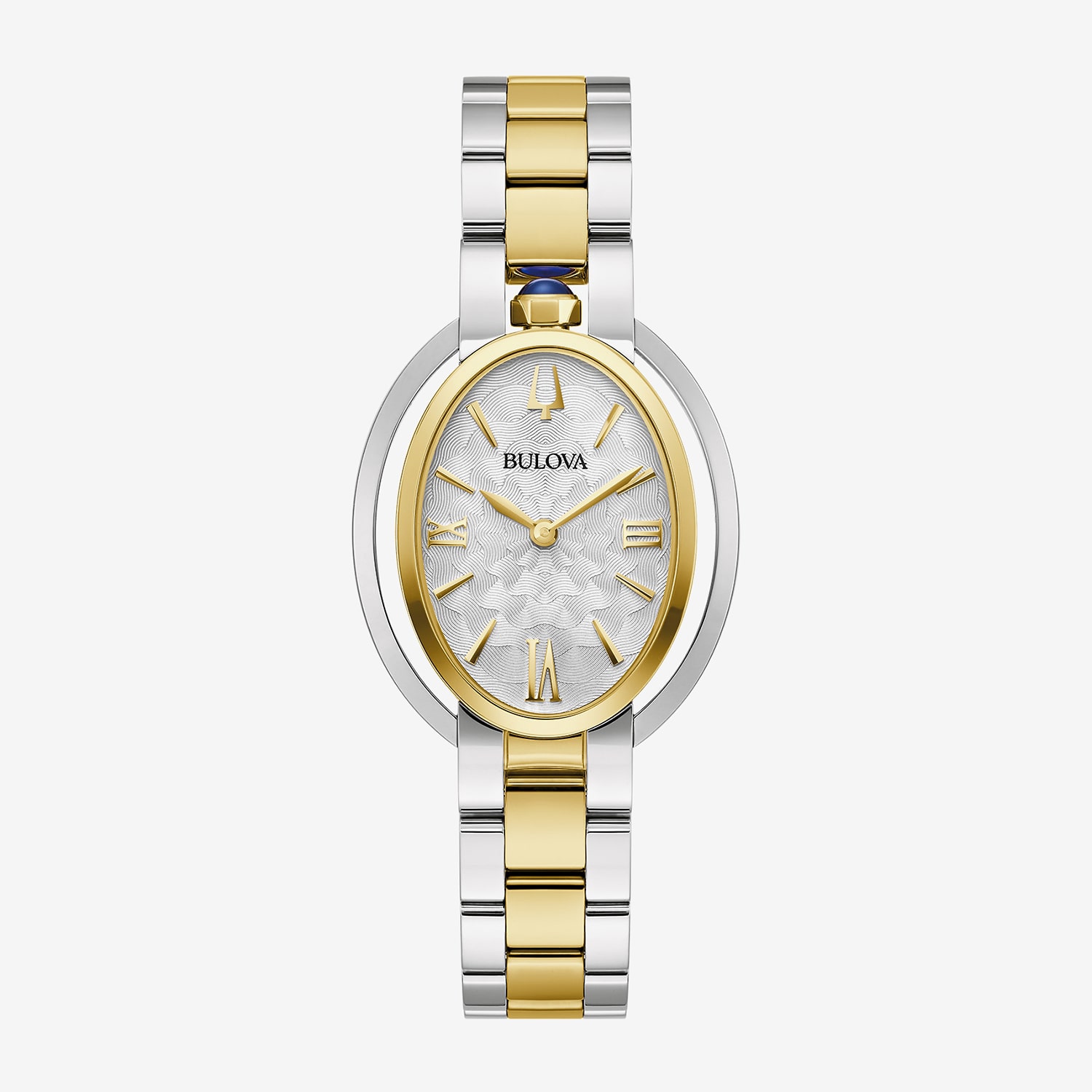 Bulova Womens Two Tone Stainless Steel Bracelet Watch 98l320