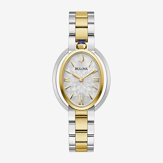 Bulova Womens Two Tone Stainless Steel Bracelet Watch 98l320