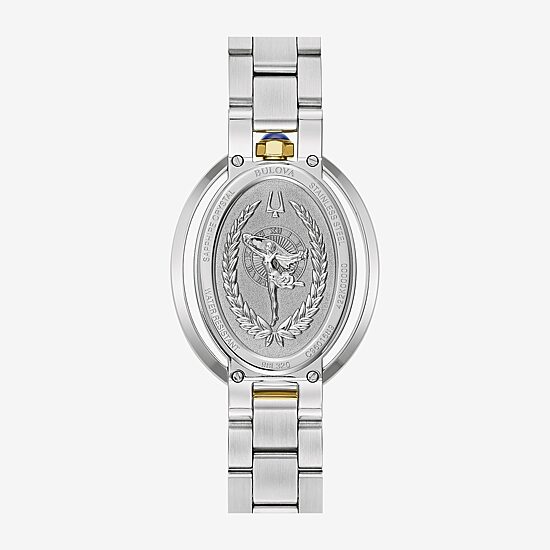 Bulova Womens Two Tone Stainless Steel Bracelet Watch 98l320