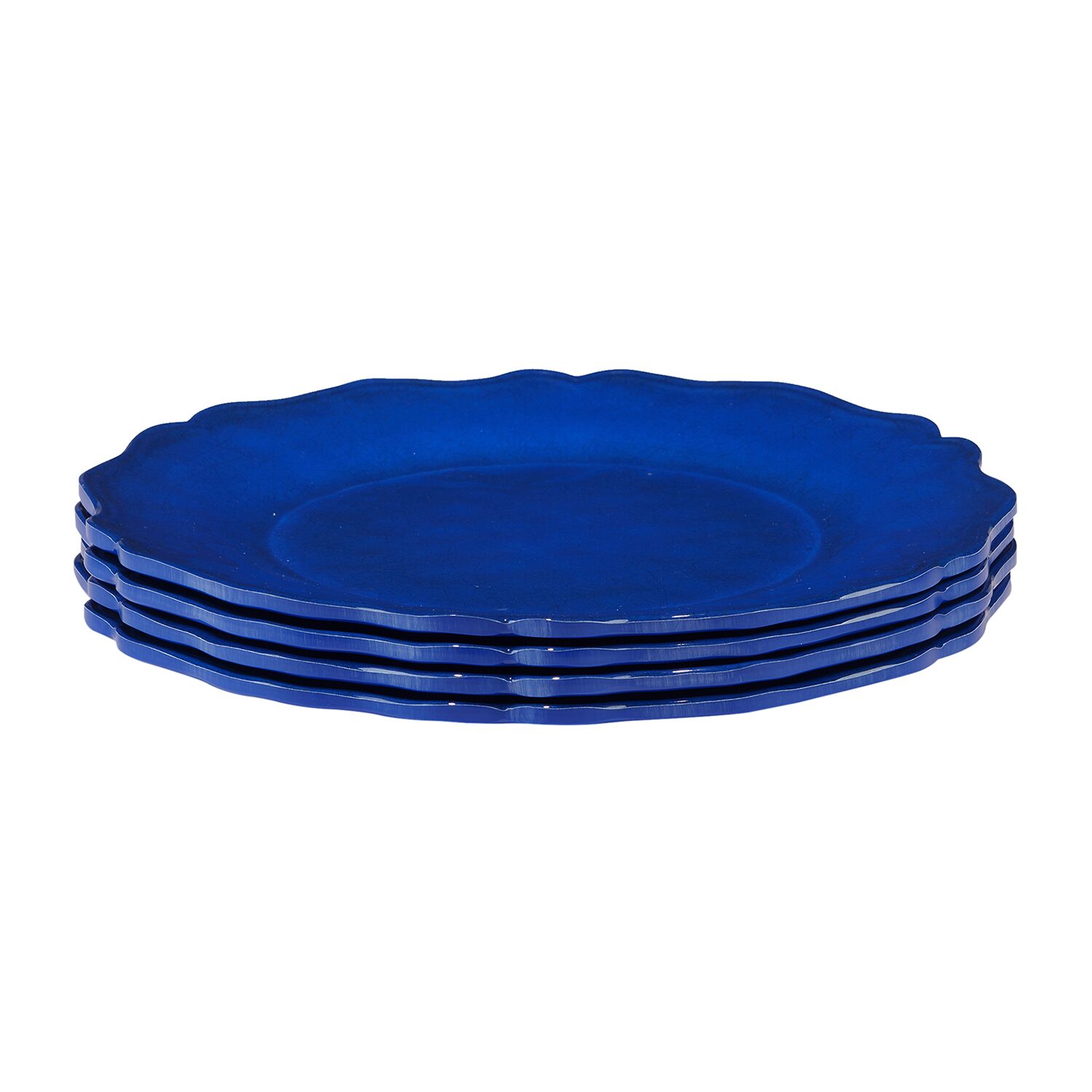 Certified International Red Crackle 4-pc. Melamine Salad Plate