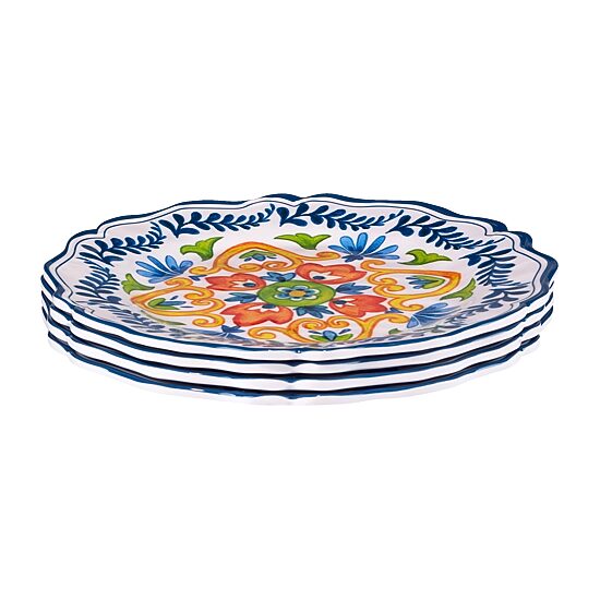 Certified International Flores 4-pc. Melamine Dinner Plate
