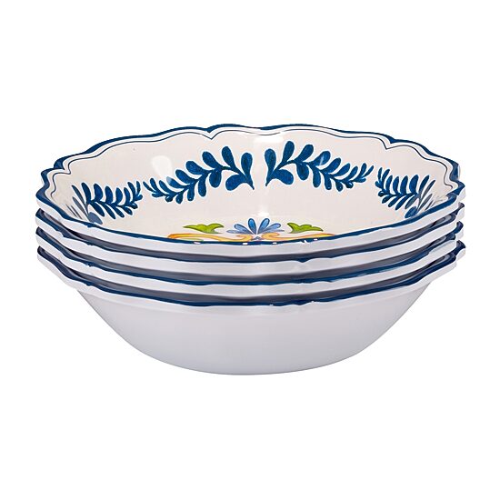 Certified International Flores 4-pc. Melamine Soup Bowl