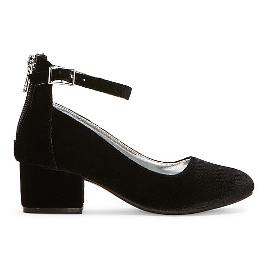Christie & Jill Layla Little & Big Kid Girls Round Closed Toe Block Heel Pumps