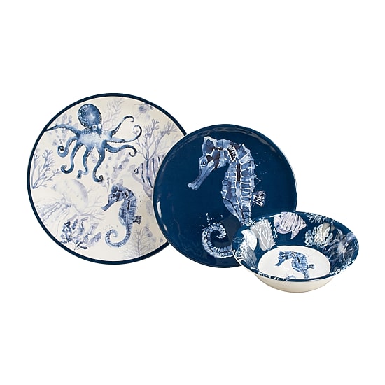 Certified International Sea Life 12-pc. Melamine Dinnerware Set