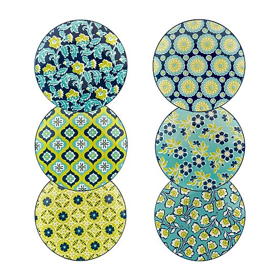 Certified International Tapestry 6-pc. Porcelain Salad Plate
