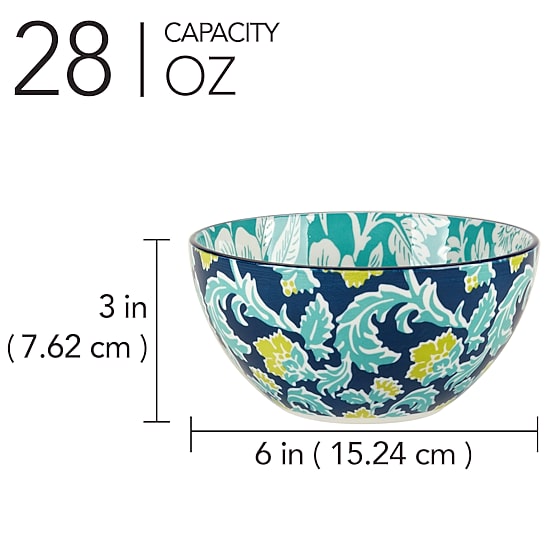 Certified International Tapestry 6-pc. Porcelain Ice Cream Bowl