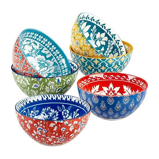 Certified International Panache 6-pc. Porcelain Fruit Bowl