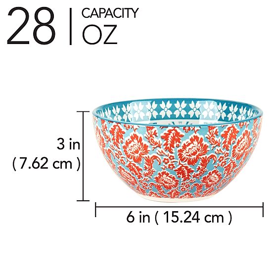Certified International Panache 6-pc. Porcelain Ice Cream Bowl