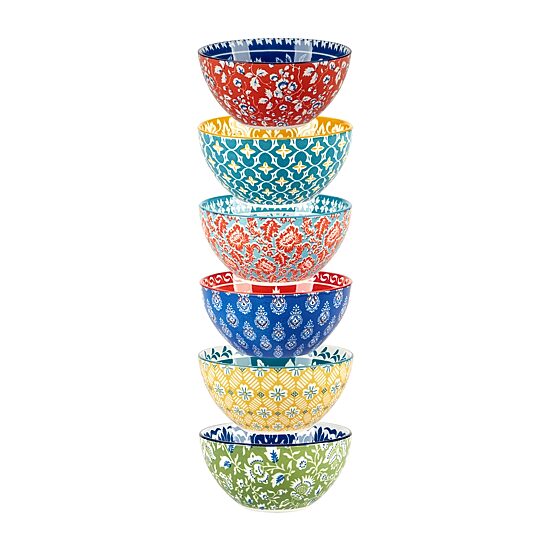 Certified International Panache 6-pc. Porcelain Ice Cream Bowl