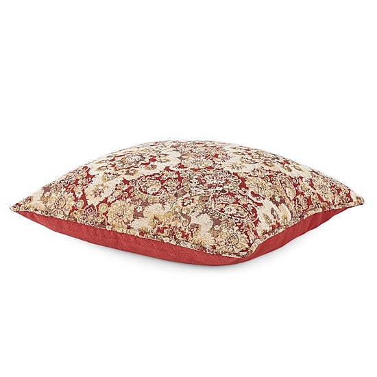 Paisley Feather Filled 20x20 Square Throw Pillow